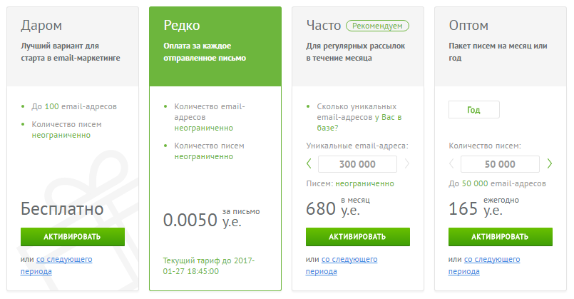 Тарифы